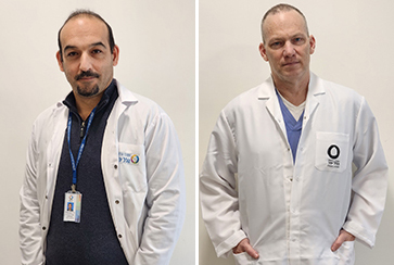 ד"ר אורן גל (מימין) וד"ר סעיד יונס